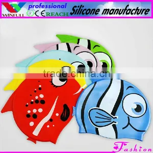 Swimming Silicone Caps,fish Shape Silicone Swimming Caps thumbnail-1