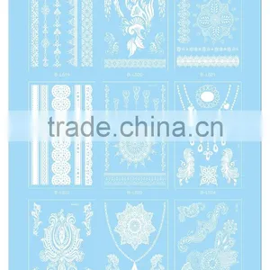 High Quality Body Jewelry White Color Temporary Hand Tattoo Sticker For Men T005-008 thumbnail-4