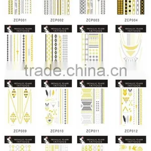 T003-001 Cheap Flash Tattoo Supply Metallic Removal Temporary Tattoo Stencil thumbnail-1