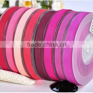 5mm Red Polyester Grosgrain Ribbon thumbnail-3