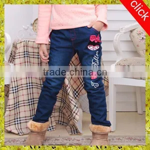 New Pattern Jeans Pants Girls Hot Selling Children Jeans Pants thumbnail-1