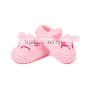 Sleepy Cat Type Hand Crochet Shoes for Baby thumbnail-1