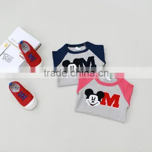 Baby Cotton Frocks Designs Boys Cartoon Printing Long Sleeve Cotton t Shirt #LT020 thumbnail-4