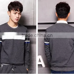 Teenagers Autumn Tide Male Hoodie Sets Round Collar Male Money Academy for Sports Leisure Wind Thin Coat of Cultivate One's Mora thumbnail-1