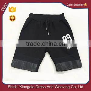 New Design 2015 Fleece Mix Leather Sport Short Pants thumbnail-1