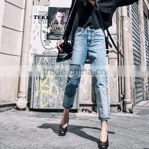 4781 Runwaylover Hot Sale Ladies Washing Denim Jeans thumbnail-1