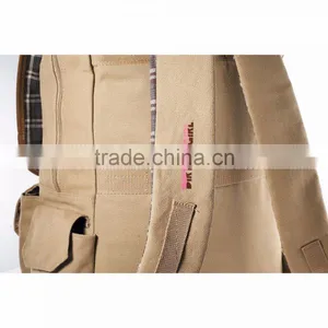 Field & Co. Cambridge 17" Computer Backpack - Cotton Canvas, Padded Laptop Sleeve, Tablet Pocket and Comes With Your Logo thumbnail-3