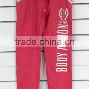 Brushed Fleece Fabric Women Regular Fit Pants With Print Embroidery Logo thumbnail-1