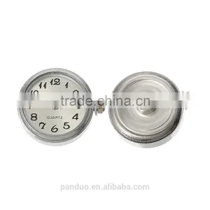 Fashion White Watch Face Click Snap Buttons For Bracelets thumbnail-1