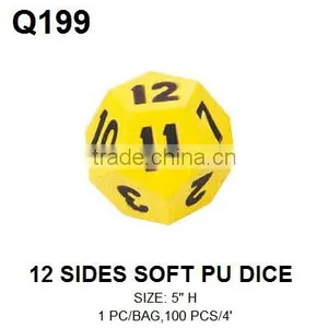 5inch PU Coated Foam Number Dice thumbnail-6