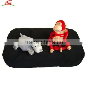 Custom Monkey Rhinoceros Plush Dog Toys on Bean Bag Dog Bed thumbnail-1