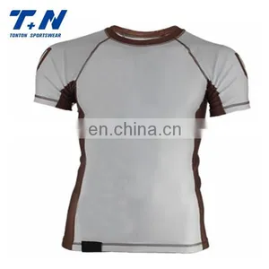 Mens Compression Shirts Custom Rash Guard Fabric thumbnail-1