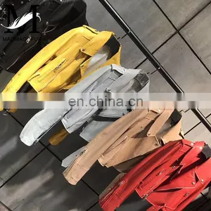 New Fashion Zipper Short Slim Leather Jacket Suppliers Genuine Womens Leather Jacket thumbnail-6