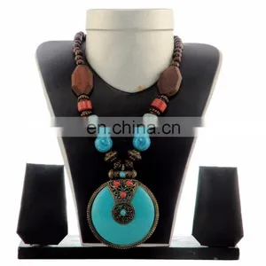 Indian Banjara Beded Necklace- Fashion Costume Jewellery Set thumbnail-6