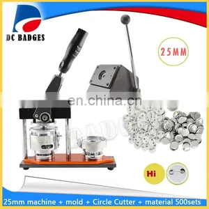 Free Shipping 1 "(25 Mm) Rotating Machine +mold+ Round Knife, Manufacturers to Sell 500 Sets of Badge Material thumbnail-1