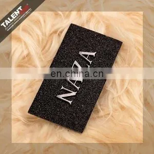 Custom Alloy Metal Logo Leather Patch Label for Jeans Garment thumbnail-1