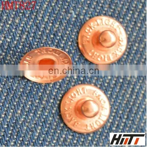 Embossed Logo Jeans Metal Nipple Rivet thumbnail-1