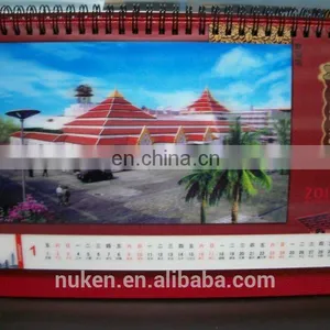 Custom Cheap 2018 Design 3D Lenticular Desk Table Wall Perpetual Advent Calendar Printing thumbnail-6