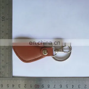 Genuine Leather Keychain With Custom Logo Printing for Car thumbnail-1