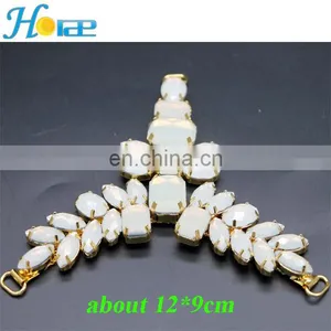 Hdt360 New Arrival Acrylic Rhinestone Metal Sandal Ornament Shoe Chain for Lady thumbnail-3