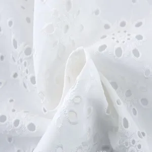 Plain Cotton Border Embroidered Lace Embroidery Fabric thumbnail-2