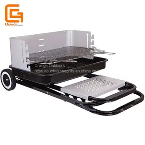 Foldable Barbecue Grill Charcoal Bbq Grills Folding Outdoor BBQ Grill With Adjustable Height Cooking Grid thumbnail-2