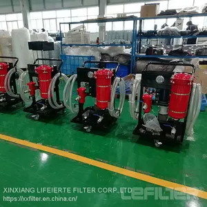 LYC-32A Portable Hydraulic Oil Filtration Filter Trolley Cart thumbnail-1