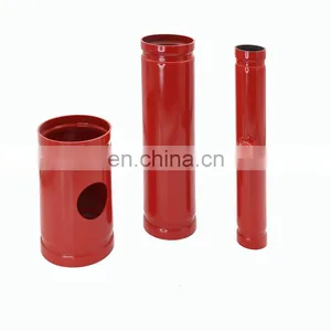 Fire Steel Sprinkler ASTM A795 SCH10 Galvanized and Red Painted STEEL PIPE thumbnail-1