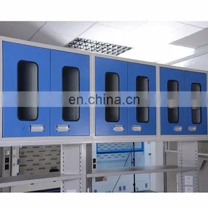 Laboratory All Steel Glass Display/science Wall-mounted Upper Cabinet thumbnail-6