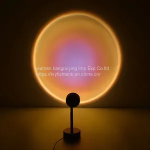 Cheap Price Button Atmosphere Night Projector Rainbow Funky Floor Projector Lamp Sunrise Sunset thumbnail-1