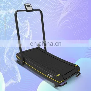 Small Curved Running Machine Manual Treadmill Sport Fitness Home Use Foldable Treadmill thumbnail-1