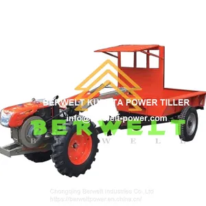 POWER TILLER WITH TRAILER FOR TRANSPORTATION thumbnail-1