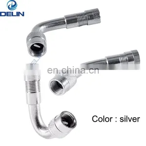 45 90 135 Degree Angle Brass Tyre Valve Schrader Valve Stem Extension Adapter thumbnail-4