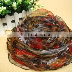 EC001 Woman Chiffon Silk Neck Scarf thumbnail-1