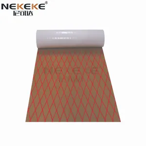 NEKEKE 6mm Light Brown + Blue + Diamond on Surface Boat Yacht Marine EVA Deck Foam Sheet Composite Outdoor Decking thumbnail-3