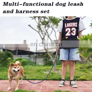 Wholesale New Fashion Durable and Comfortable Handsfree Leash Accept Custom Color Manufacturer Dog Rope Leash thumbnail-2