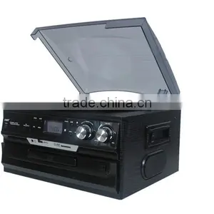Classical Turntable With AM FM Radio CD Cassette/ USB Recorder & MP3 Player thumbnail-2