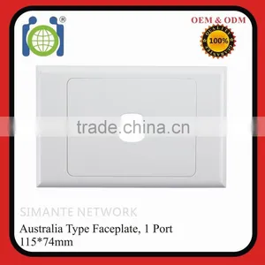 Australia Cat6 Cat5e RJ45 Fiber Face Plate thumbnail-1