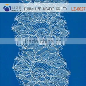 Cheap Garment Accessory Lace Trim Wholesale,white Eyelash Lace LZ-6029 thumbnail-3