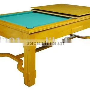 Dining Pool Table Made of Solid Oak Wood . thumbnail-1