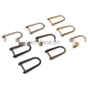Detachable Handbag Leather Shoulder Hand Bag Purse Strap Belt Screw Metal D Ring Buckle thumbnail-1