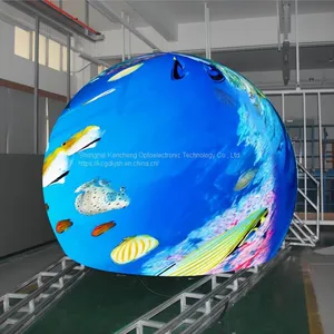 Customized Ball Screen LED Sphere Screen Indoor Outdoor 3D Advertising Flexible Circle LED Display Screen thumbnail-2