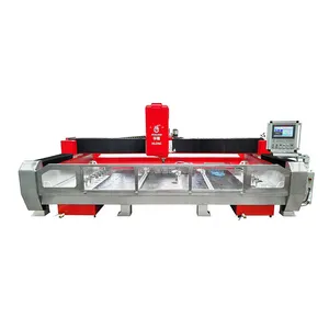 Hualong Machinery Automatic Stone Countertop Edge Profiling and Polishing Machine CNC 3 Axis Stone Processing Center thumbnail-3