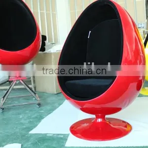 Replica Fiberglass Cashmere Eero Aarnio Oval Ball Chair/bubble Chair With Aluminum Alloy Epidermis thumbnail-5
