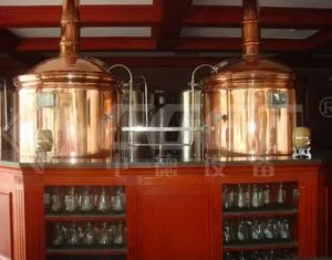 Micro Hotel Beer Factory Machine Small Scale Brewing System 1000L 3mm Thickness thumbnail-3