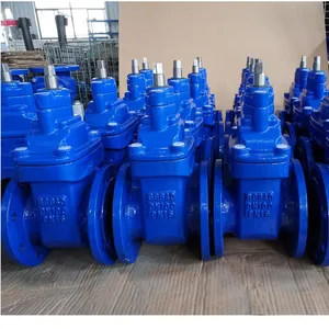 GGG50 Gate Valve With Prices DN100 Heavy DIN F4 Flange Cast Iron WCB Electric Gate Valve thumbnail-4