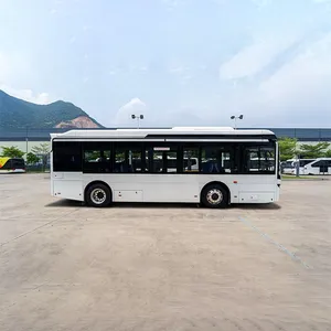 8.5m 21+1 Seater Automatic Passenger New Pure Electric City Bus 200 km New City Luxury Electric ev Bus thumbnail-1