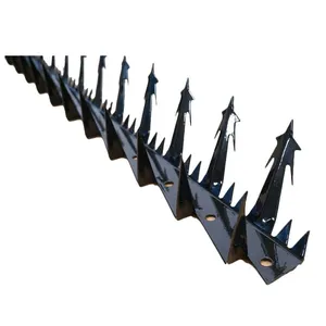 358 Anti-Climb Prison Fence With Wall Spikes & Razor Wire for Airport Security thumbnail-1