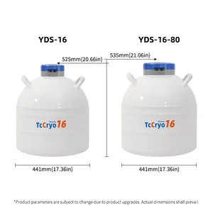 Dominica-nitrogen 16L 50mm Semen Tank TcCryo-liquid Nitrogen Tank Size thumbnail-5
