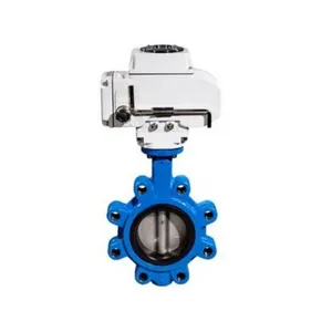 Manufacturer Direct Sales Electric Cast Iron Lug Butterfly Valve Electric Clamp Butterfly Valve thumbnail-4